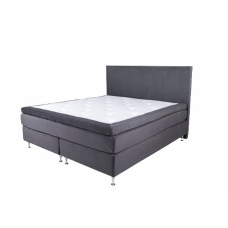 Mannermainen sänky Rättvik 180x200 cm ruotsalainen / käsintehty tummanharmaasta sametista