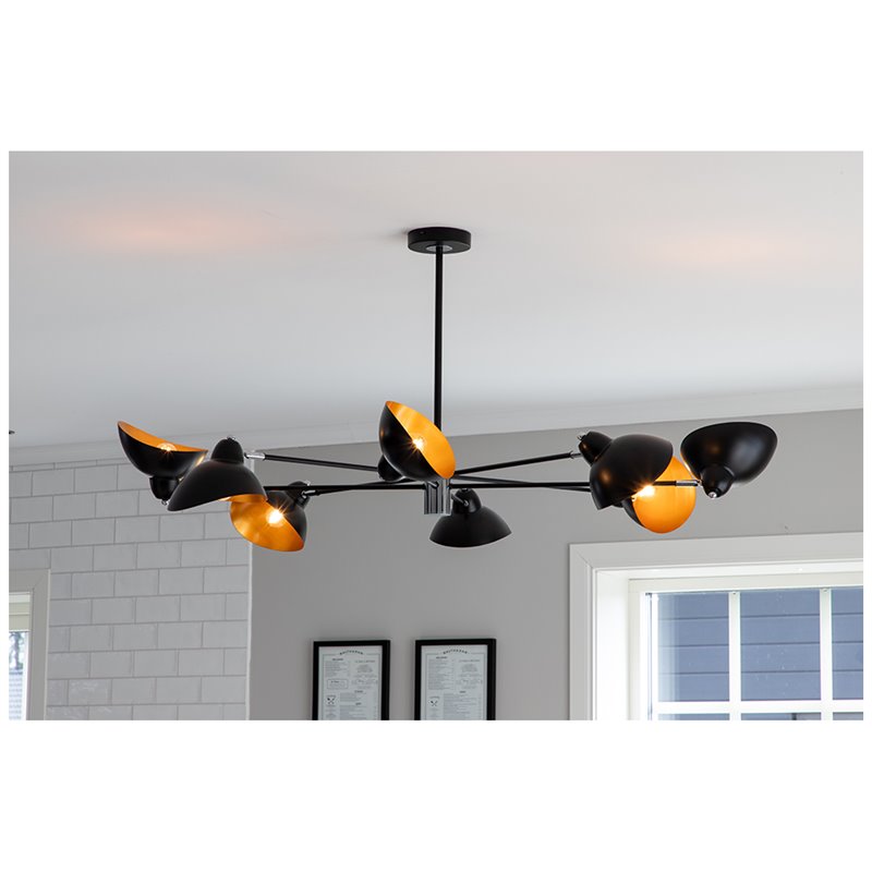 Elda Ceiling Lamp L1250*W1040*H580 Black / Copper