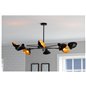 Elda Ceiling Lamp L1250*W1040*H580 Black / Copper