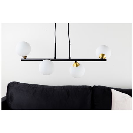 Orb Pendant Lamp L620*W220*H240 Black / Brass