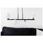 Orb Pendant Lamp L620*W220*H240 Black / Brass