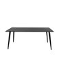 Dipp Dining Table - 180*90cm - Black Veneer / all black legs