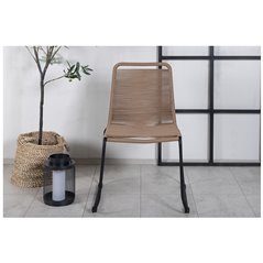 Lindos lounge stol - Brun / Grå