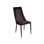 Eli Dining Chair 4-Pack - Sort - Velour - Metal / Velvet stof