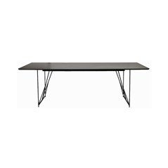 Spisebord Linz 235x100cm - Sort - MDF / Stål