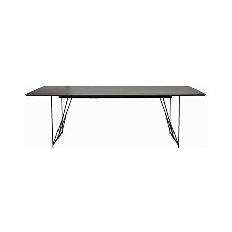 Ruokapöytä Linz 235x100cm - Musta - MDF / Teräs
