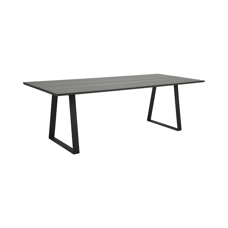 Ruokapöytä Parade 190x100cm - Musta - Tammi / Metalli