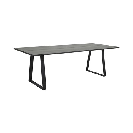 Ruokapöytä Parade 190x100cm - Musta - Tammi / Metalli