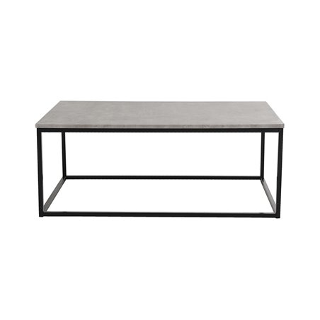 Duke sohvapöytä 115x75cm - Harmaa / Betoni-Look / Musta - Betoni / Laminaatti / MDF / Metalli