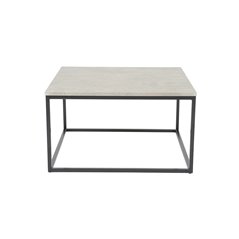 Duke sohvapöytä 80x80cm - Harmaa / Concrete-Look / Musta - Betoni / Laminaatti / MDF / Metalli