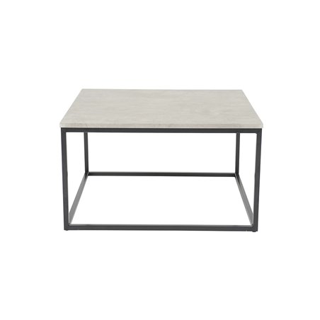 Duke sohvapöytä 80x80cm - Harmaa / Concrete-Look / Musta - Betoni / Laminaatti / MDF / Metalli