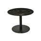 Sivupöytä Levang - ø60x45cm - Musta / Marble-Look / Musta - Keraaminen / Metalli