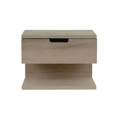 Sängbord/Hylla För Montering på Vägg - Frikk - 40x30x30cm - Natur - Vitoljad Ek/MDF