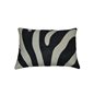 Pude Zebra - 60x40 - Sort / Hvid / Offwhite - Dun