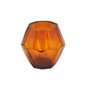 Lyselygte Nova - 15x15x15cm - Orange / Transparent - Glas