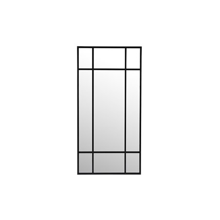 Spejl Manhattan Portræt - Håndlavet - 100x200cm - Antik Sort - Metal / Glas