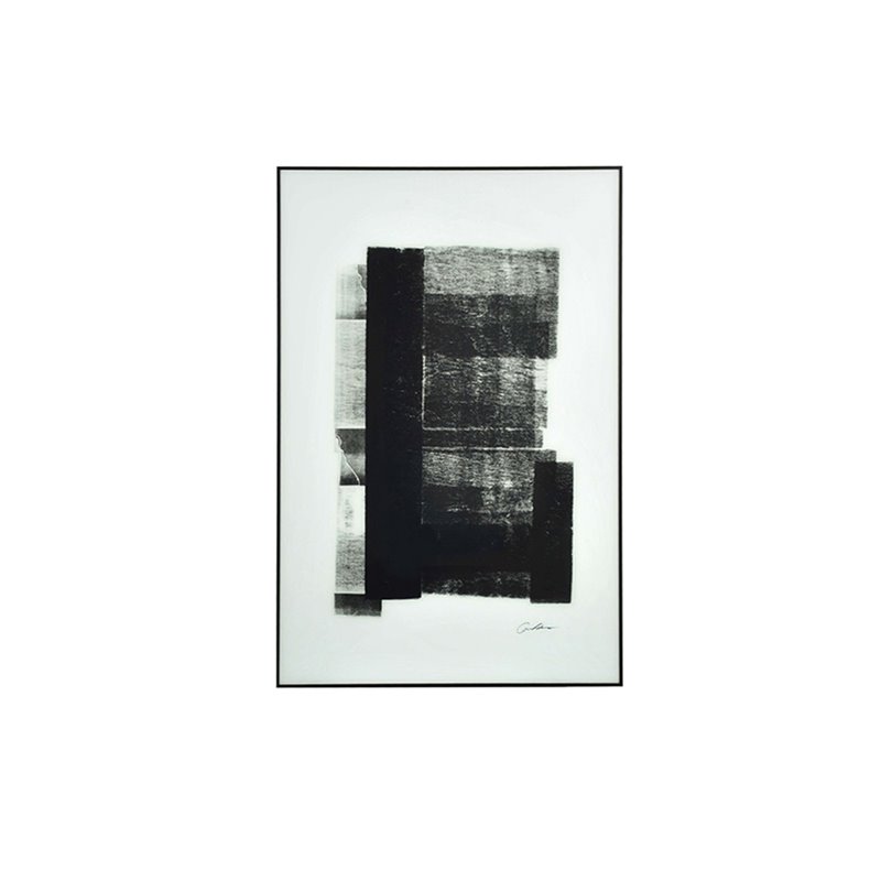 Maalaus - B&W I - 120x80cm - Lasi / Metalli