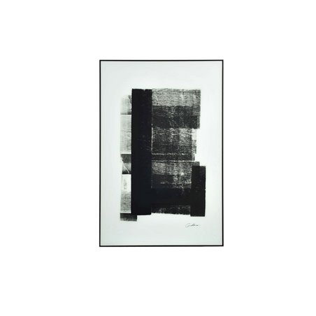 Maleri - B&W I - 120x80cm - Glas / Metal