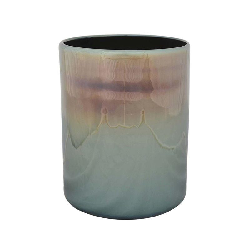 Vase 6-Pack - Ocean - 16x16x25cm - Grå Metallic / Sort - Glas