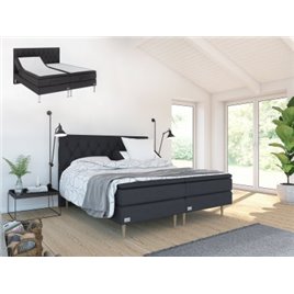 Mannermainen sänky Kinnabädden Korkeussäädettävä 140x200 cm + Sänkypaketti sängynpäädyllä