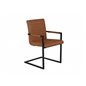 Art Dining chair w. armrest. Brown / Black