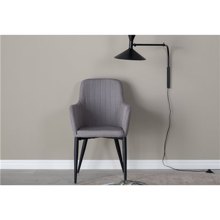 Comfort Chair Polar harmaa - mustat jalat