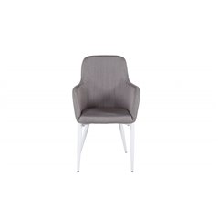 Comfort Chair Polar grey - White Legs