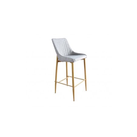 Plaza - Bar stool - Oak/Light grey