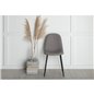 Polar Chair - Grey fabric Black Legs