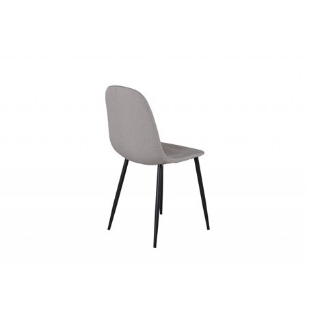 Polar Chair - Grey fabric Black Legs