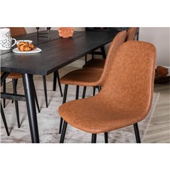Polar Dining Chair - Brown / Black