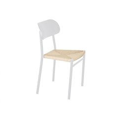 Polly Dining Chair - White / Nature