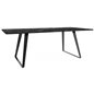 Estelle Dining Table 200*90 Black Marble / Black Legs