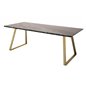 Estelle Dining Table 200*90 Black Marble / Matt Brass legs