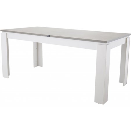 Spisebord Lind 180 cm - Hvid / Beton