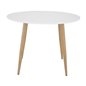 Plaza Round Table 100 cm White / Oak