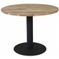 Cirebon Round Table - 100cm - Teak / Black