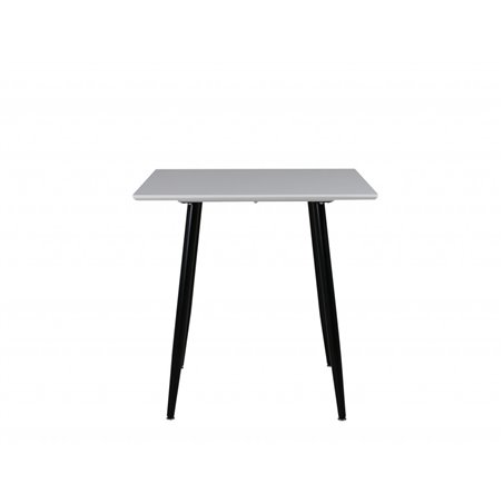 Polar dining table 75*75cm - White / black legs