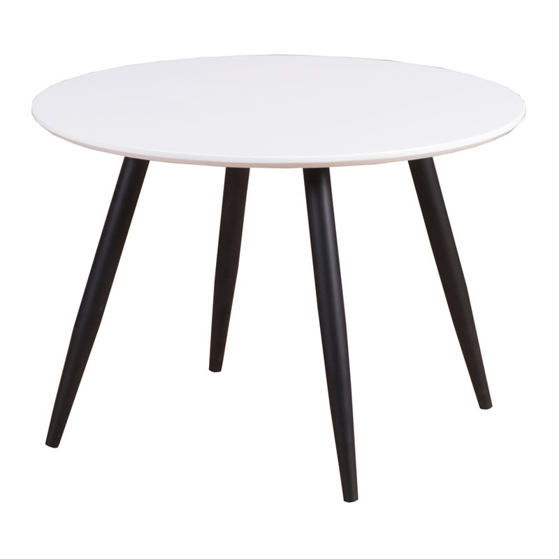 Lasten pöytä / ruokapöytä Pla za XXS ø 60 cm - Valkoinen / Musta