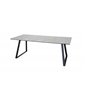 Estelle Dining Table 140*90 - White Marble / Black Legs