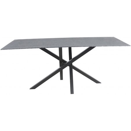 Piazza - Dining table - 180*90 - Sprayglass/Black