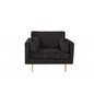 Bom - Single Chair Velvet - Sort