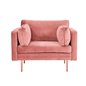Boom - Single Chair Velvet - Dusty pinkki