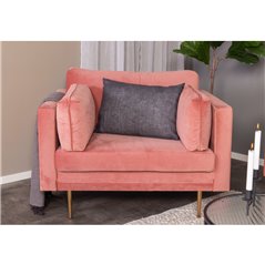 Bom - Single Chair Velvet - Støvet pink