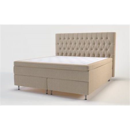 Östermalm Kontinentalseng 120x200 cm + Sengepakke med håndquiltet Royal Classic sengegavl