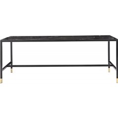 Dipp Sofa Table 130*60 - Black / Brass