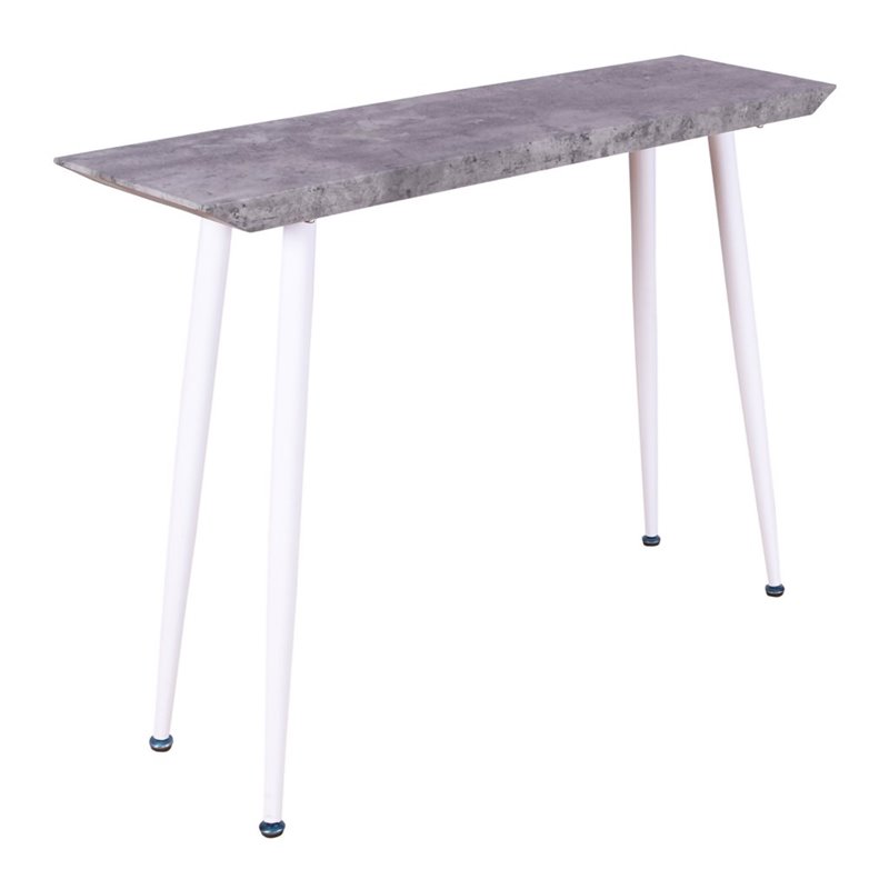 Edge Side Table - White / concrete-look