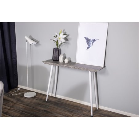 Edge Side Table - White / concrete-look