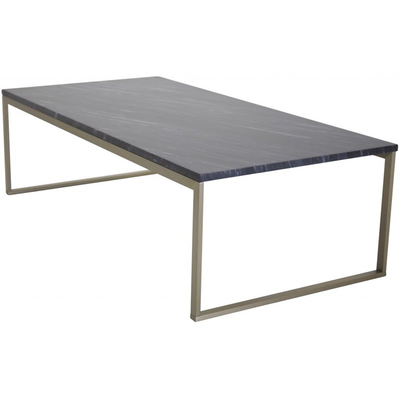 Estelle Sofa Table 120*60*36 Grey marble / Matt Brass