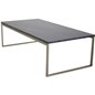 Estelle Sofa Table 120*60*36 Grey marble / Matt Brass